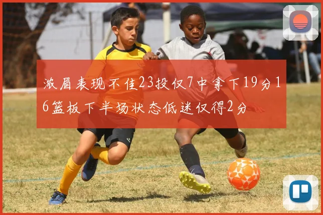 浓眉表现不佳23投仅7中拿下19分16篮板下半场状态低迷仅得2分
